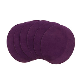 6x Coudre Sur Du Fer Sur Des Patchs Réparant Réparation Coude Genou Applique Ovale Violet