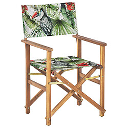 Beliani Chaise de jardin CINE Bois Vert pas cher