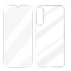 Avizar Coque protection intégrale pour Samsung Galaxy A25 5G verre trempé Transparent