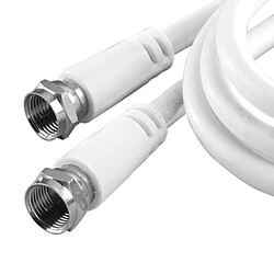 Câble Adaptateur Externe RG-6U COAXIAL VD-VH606WHR 2702-1060 1.80m Blanc - Occasion