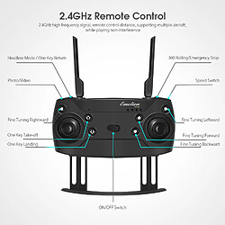 Avis Universal E58 télécommandé quadcopter mini drone wifi fpv professionnel avec 4K grand angle HD caméra bras pliable racing de nitos | télécommandé hélicoptère(Le noir)