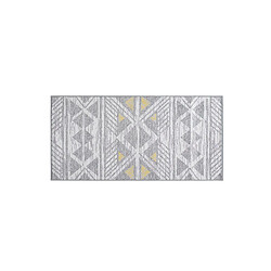 Acheter Beliani Tapis 150 x 80 cm gris et jaune KARGI