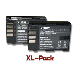 vhbw 2x batterie Set (1100mAh, 7.2V, Li-Ion) pour appareil photo Sigma SD Quattro