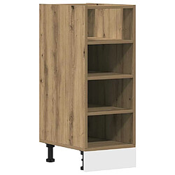 vidaXL Armoire de plancher chêne artisanal 30x44,5x81,5 cm