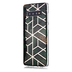 Coque en TPU motif marbre or rose imd vert pour votre Samsung Galaxy S10 Plus