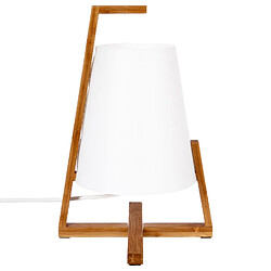 Atmosphera, Createur D'Interieur Lampe à poser en bambou Life - H. 31,5 cm - Blanc