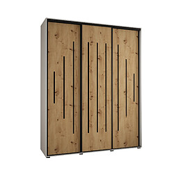 Abiks Meble Armoire Davos 12 À Portes Coulissantes 235,2/190/60 3 Portes