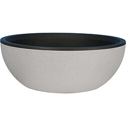 Riviera Pot en plastique rond effet granit 40 cm stone.