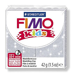 Pâte Fimo Kids 42 g Gris pailleté 8030.812 - Fimo