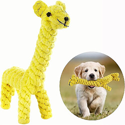 Corde De Jouet Pour Chiens Corde à Mâcher Tissée Corde De Girafe Mordante Pour Chien Nettoyage Des Dents Ensemble De