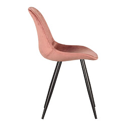 Avis LABEL51 Chaises à manger lot de 2 Capri 46x56x88 cm rose vieux