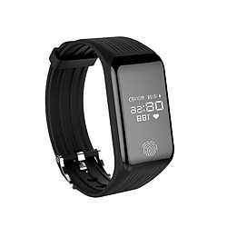 Wewoo Bracelet connecté Smartwatch Fitness Tracker 0,66 pouces OLED à puce, IP67 Étanche, Mode Sport Support / Moniteur de Fréquence Cardiaque Continue / de Sommeil / Rappel d'Information Noir