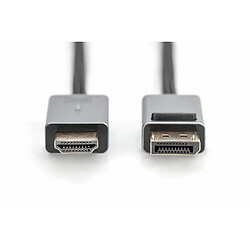 DIGITUS 4K DisplayPort Adapterkabel, DP - HDMI Typ A, 1,8m