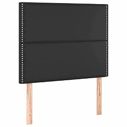 Sommier à lattes,Cadre à lattes de lit pour Adulte matelas Noir 120x200 cm Similicuir -MN38695 pas cher