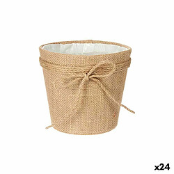 Ibergarden Cache-pot Lien Marron Tissu 16 x 15 x 16 cm (24 Unités)