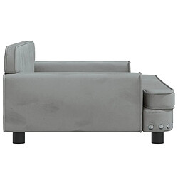 Acheter Maison Chic Niche Lit pour chien | Panier couchage pour chien gris clair 90x53x30 cm velours -GKD89143