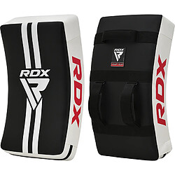 RDX Sports RDX T1 Bouclier de frappe incurvé et rembourré en gel avec poignées en nylon Blanc - RDX - KSR-T1W