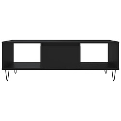 Maison Chic Table basse,Table Console Table d'appoint, Table pour salon noir 104x60x35 cm bois d'ingénierie -MN94284 pas cher