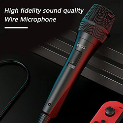 Microphone de Jeu Portable USB Noir Chantant MIC pour Commutateur Plug & Play