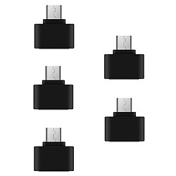 adaptateur de haute qualité micro usb à usb otg pour les appareils Android noir