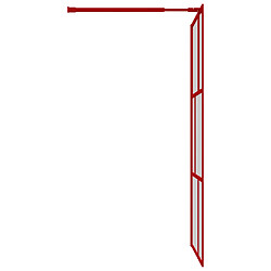 Acheter Maison Chic Paroi de douche | Écran de douche | Cloison de douche avec verre ESG transparent rouge 100x195 cm -GKD69215