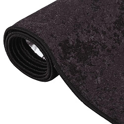 Avis vidaXL Tapis lavable antidérapant 80x150 cm Anthracite