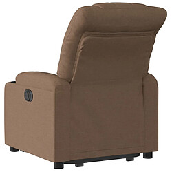 Acheter vidaXL Fauteuil inclinable Marron Tissu