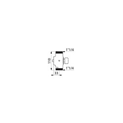 Delabie Robinet temporisé Tempochasse WC mâle 33x42 760000