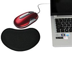 Wewoo Tapis de souris en coton mémoire avec repose-poignet confort 3D pour poignet gel silice (noir)