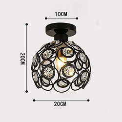 Avis Stoex Nouvelle Moderne Industriel Plafonnier Métal 26cm, Creux Lampe Cristal DIY Lustre pour Salon Chambre Café Bar Restaurent Salle à Manger