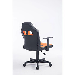 Avis Decoshop26 Fauteuil chaise de bureau pour enfant en synthétique orange hauteur réglable BUR10186