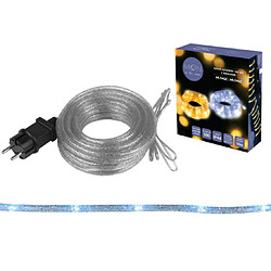 Tube lumineux Moon in the Room ML54SZ Cordon décoratif 100 LED 10m avec paillettes argent blanc froid IP44