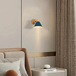 Stoex (2X) Applique Murale Interieure Rétro Lampe Murale Métal E27 Applique Murale Vintage Pour Salon Chambre Salle De Bain (Bleu)