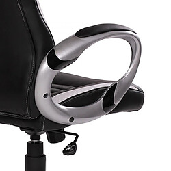 Mes Fauteuil de bureau gamer 66x66,6x122/131 cm noir pas cher