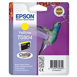 Epson T0804 Cartouche jet d'encre d'origine Jaune