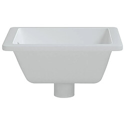 Acheter vidaXL Évier salle de bain blanc 39x30x18,5 cm rectangulaire céramique