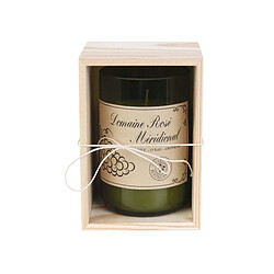 The Home Deco Factory Bougie senteur bois de Santal en coffret oenologie Domaine rosé méridional.