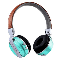 Wewoo Oreillette Bluetooth vert pour iPhone, Samsung, HTC, Sony et autres Smartphones Stéréo Qualité Sonore V4.2 Casque, Distance: 10m, Soutien 3.5mm Audio Entrée & FM