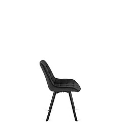 Avis Vivaldi Chaise RICK Noir Velours