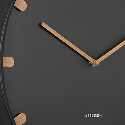 Karlsson Horloge murale en métal Grace noir. pas cher