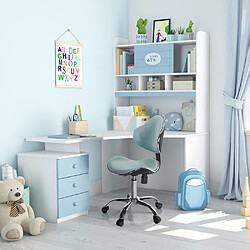 Chaise pour enfant / Chaise de bureau pour enfant KIDDY GTI-3 Tissu Menthe hjh OFFICE pas cher