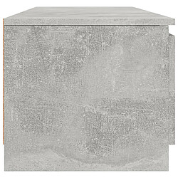 Acheter vidaXL Meuble TV Gris béton 140x40x35,5 cm Bois d'ingénierie