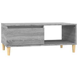 Maison Chic Table basse,Table Console Table d'appoint, Table pour salon Sonoma gris 90x50x36,5 cm Bois d'ingénierie -MN15969