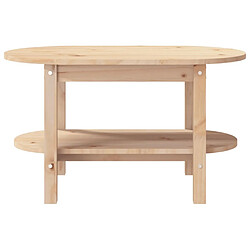 Maison Chic Table basse,Table Console Table d'appoint, Table pour salon 80x45x45 cm Bois massif de pin -MN73545 pas cher