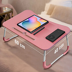 Avis Avizar Table de lit Ordinateur portable Multi-usage Hauteur 26cm Pieds pliables rose