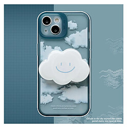 GUPBOO Étui pour iPhone13ProMax étui de téléphone portable frais pour femme smiley cloud