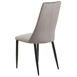 Beliani Chaise de salle à manger CLAYTON Set de 2 Velours Gris foncé pas cher