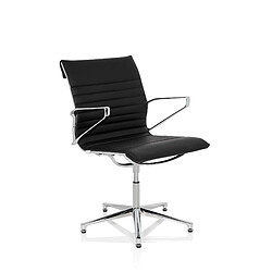 Chaise de conférence / chaise visiteur PARIBA V IV cuir noir hjh OFFICE pas cher