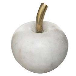 Statuette Pomme en Marbre Sublima 13cm Blanc