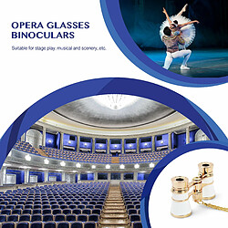 Avis YUANFU Jumelles Opera House Mini télescope 3X25 avec collier Concert pour femmes (blanc)